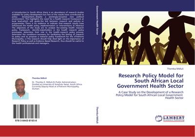 Research Policy Model for South African Local Government Health Sector