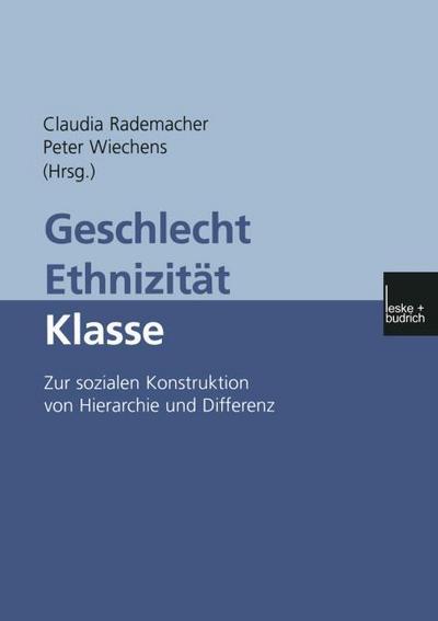 Geschlecht Ethnizität Klasse