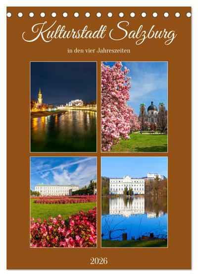 Kulturstadt Salzburg (Tischkalender 2026 DIN A5 hoch), CALVENDO Monatskalender