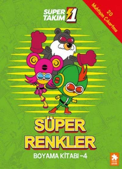 Süper 1 Takim - Süper Renkler Boyama Kitabi 4