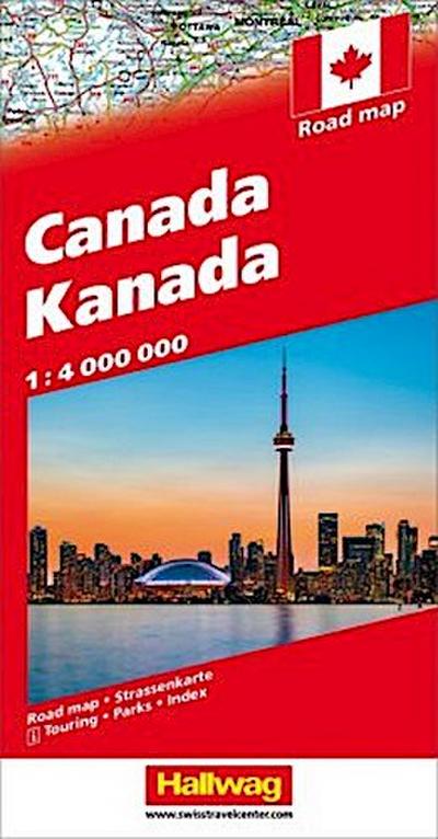 Kanada Strassenkarte 1:4 Mio.