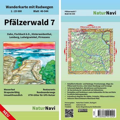Pfälzerwald 7. Blatt 40-544, 1 : 25 000