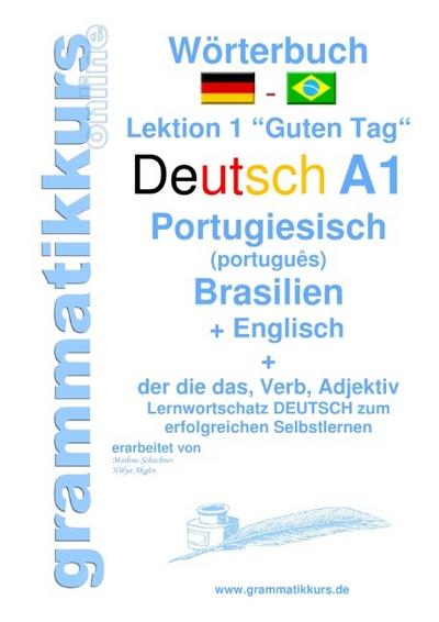 Wörterbuch Deutsch - Portugiesisch (Brasilien) - Englisch Niveau A1