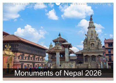 Monuments of Nepal 2026 (Wall Calendar 2026 DIN A3 landscape), CALVENDO 12 Month Wall Calendar