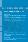 Archiv für Begriffsgeschichte. Band 50