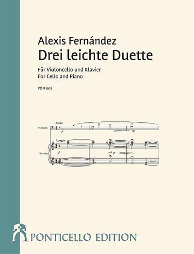 3 leichte Duettefür Violoncello und Klavier