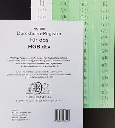 DürckheimRegister® HGB im dtv (2022)