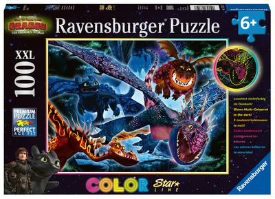 Ravensburger Kinderpuzzle 13710 - Leuchtende Dragons - 100 Teile
