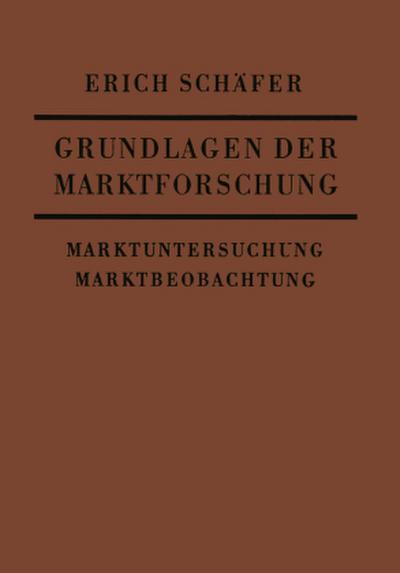 Grundlagen der Marktforschung