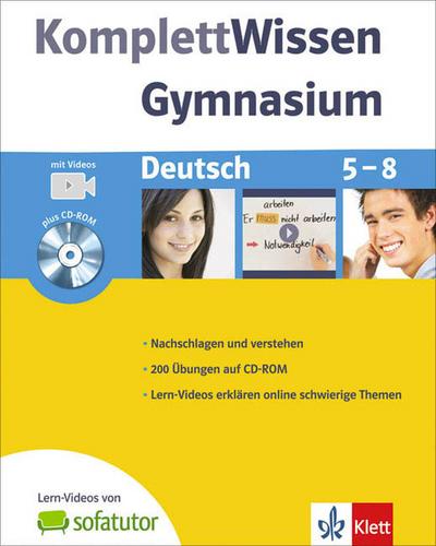 KomplettWissen Gymnasium: Deutsch 5-8, m. CD-ROM