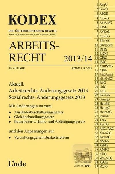 KODEX Arbeitsrecht 2013/14