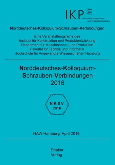 Norddeutsches Kolloquium Schraubenverbindungen 2016