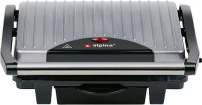 ALPINA Kontaktgrill, 230V, 1000W, Silber