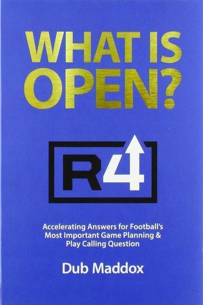 What Is Open: Accelerating Answers for Football’s Most Important Game Planning & Play Calling Question