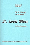 St. Louis Blues für 4 SaxophonePartitur und Stimmen