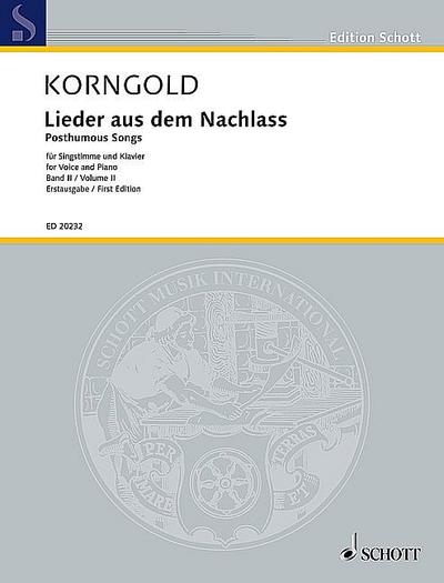 Lieder aus dem Nachlass