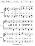 O God Whom Neither Time Nor Space - Easy Piano Sheet Music