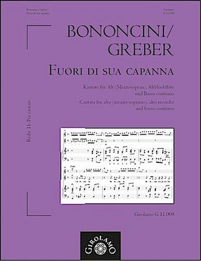 Fuori di sua Capanna für Alt (Mezzosopran), Altblockflöte und Bc