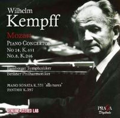 Kempff, W: Klavierkonzerte 24 KV 491,8 KV 246