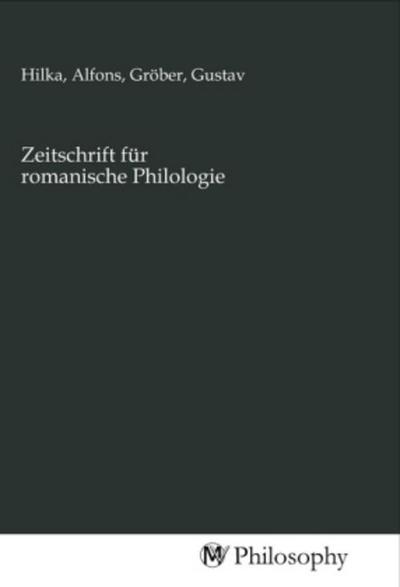 Zeitschrift für romanische Philologie