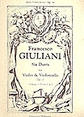 6 Duets op.3 vol.1 (nos.1-2)for violin and violoncello