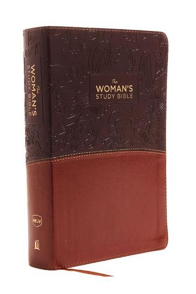 The NKJV, Woman’s Study Bible, Fully Revised, Imitation Leather, Brown/Burgundy, Full-Color, Indexed