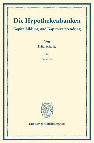 Die Hypothekenbanken.
