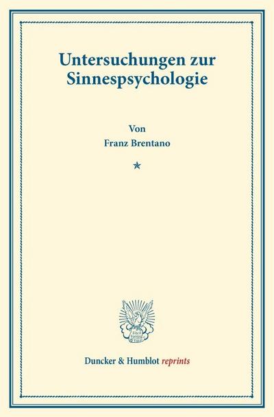 Untersuchungen zur Sinnespsychologie