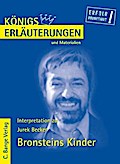 Bronsteins Kinder von Jurek Becker. Textanalyse und Interpretation.