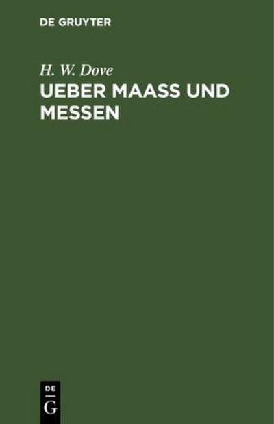 Ueber Maass und Messen
