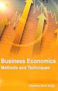 Business Economics Methods And Techniques