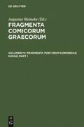 Fragmenta poetarum comoediae novae