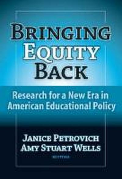 Bringing Equity Back