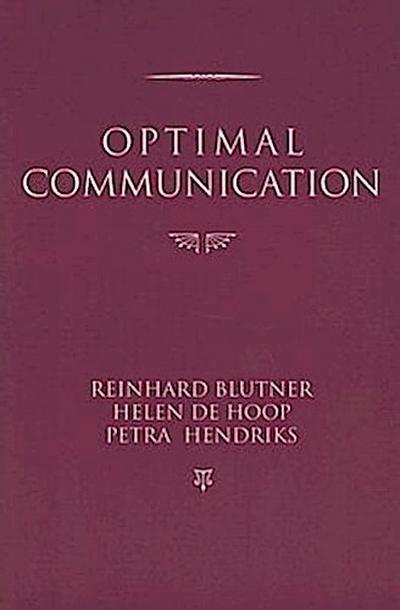 Blutner, R: Optimal Communication