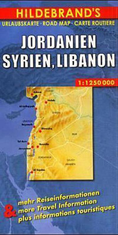 Hildebrand’s Urlaubskarte Jordanien, Syrien, Libanon