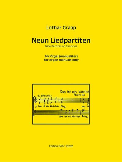 9 Liedpartitenfür Orgel (manualiter)