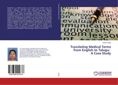 Translating Medical Terms from English to Telugu: A Case Study