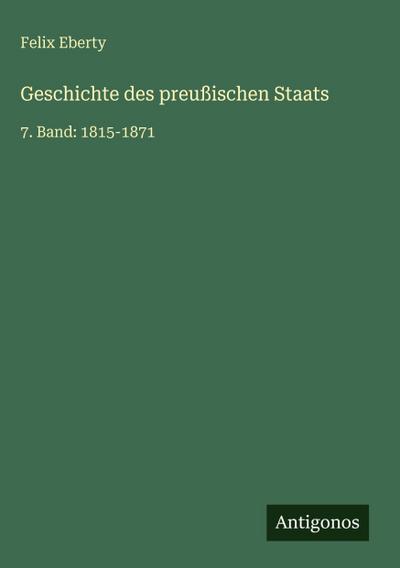 Geschichte des preußischen Staats
