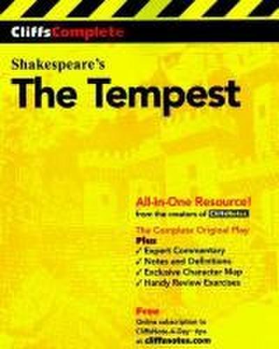 CliffsComplete Shakespeare’s The Tempest