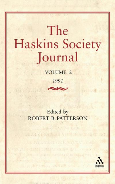 Haskins Society Journal Studies in Medieval History