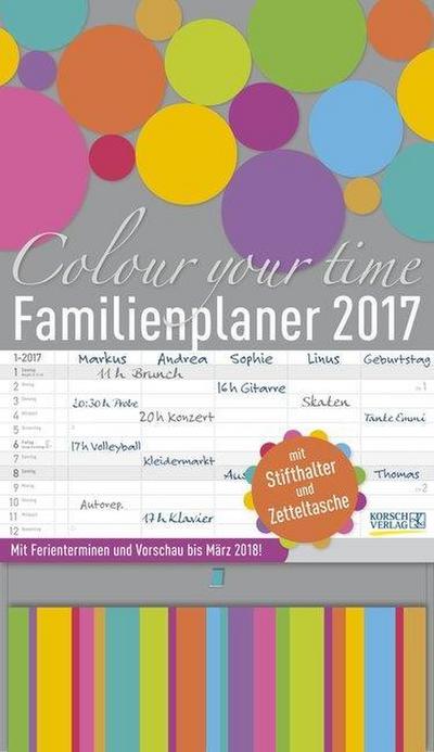 Familienplaner Colour your time 2017