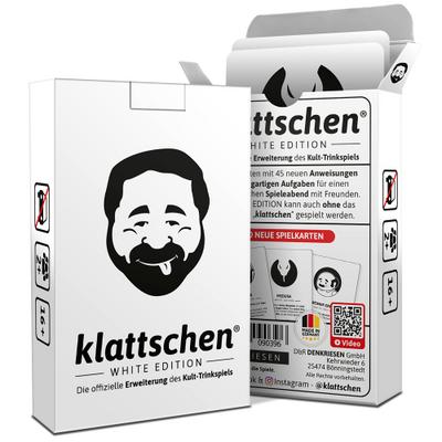 DENKRIESEN - klattschen® - WHITE EDITION - Die offizielle Erweiterung des Kult-Trinkspiels