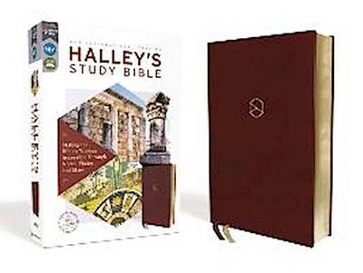 Niv, Halley’s Study Bible, Leathersoft, Burgundy, Red Letter Edition, Comfort Print
