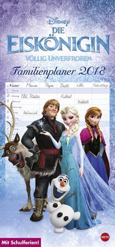 Disney Die Eiskönigin - Völlig Unverfroren, Familienplaner 2018