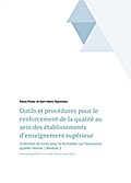 Outils et procédures pour le renforcement de la qu
