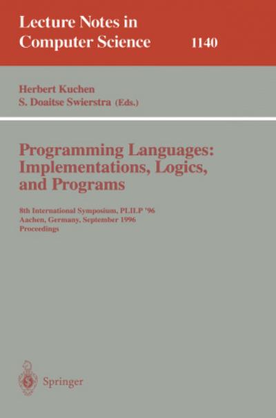 Programming Languages: Implementations, Logics, and Programs