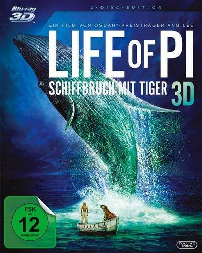 Life of Pi - Schiffbruch mit Tiger 3D, 2 Blu-rays