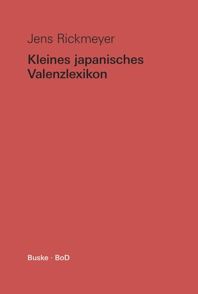 Kleines japanisches Valenzlexikon
