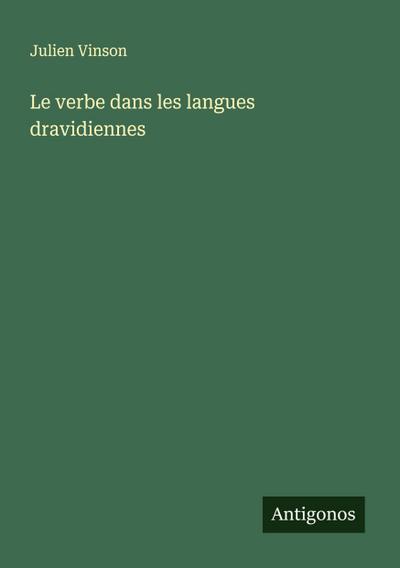 Le verbe dans les langues dravidiennes