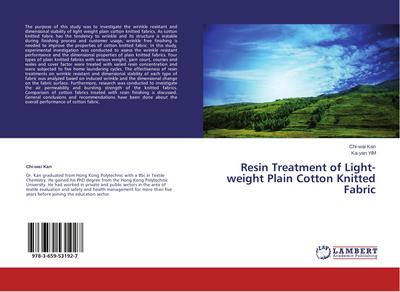 Resin Treatment of Light-weight Plain Cotton Knitted Fabric